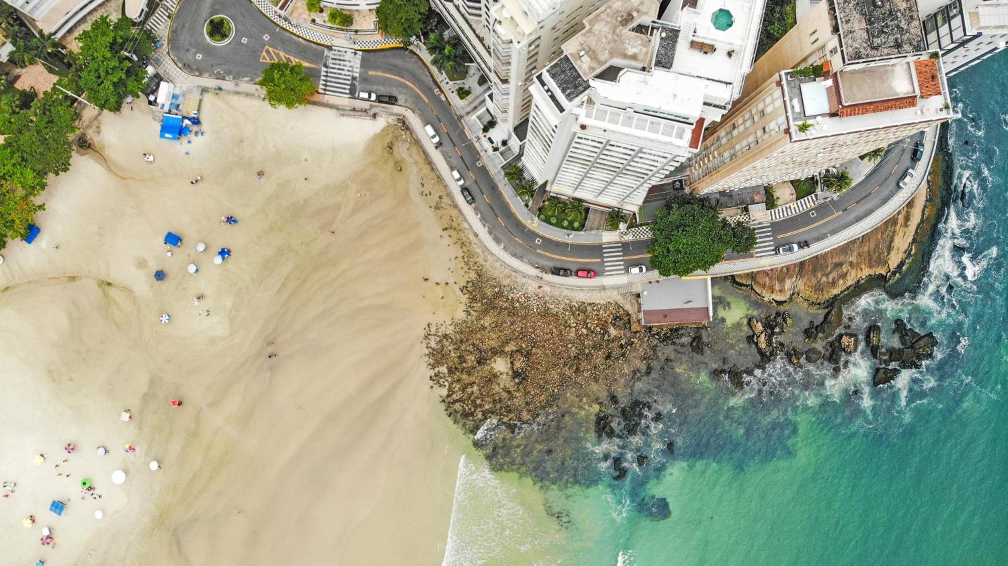Vista Incrivel Beira-Mar Espacoso 4 Qts Ac Guarujá Eksteriør billede